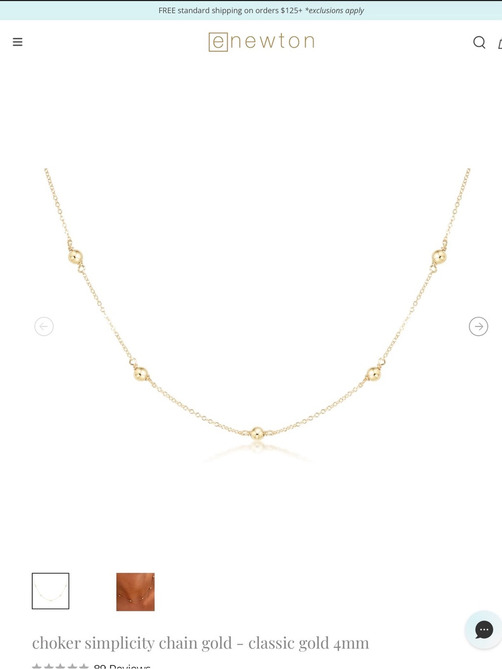 Enewton choker simplicity chain gold ~ classic 4 mm gold - Picture 4 of 5